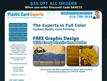 Tablet Screenshot of plasticcardexperts.com